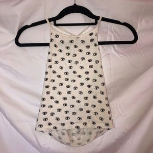 BRANDY MELVILLE Halter Cropped Top - Eye Design